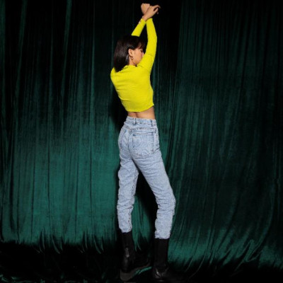 Áo Croptop Tay Dài Xanh Vàng TARTAN - T-TitTotTet Croptop / Neon 