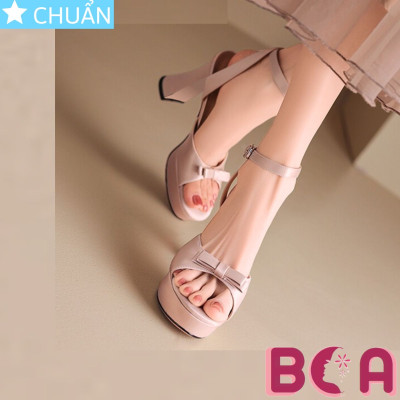 Giày cao gót hở mũi nữ 8 phân RO660 ROSATA tại BCASHOP lớp bề mặt vải sành điệu, duyên dáng kết hợp bên trong êm ái