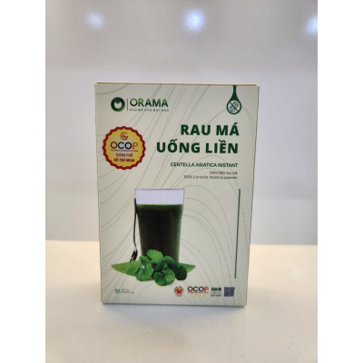 Rau Má Uống Liền Sấy Lạnh Nguyên Chất Hộp 6 Tuýp - Mát gan, detox, giảm mụn, giảm cân, giải nhiệt