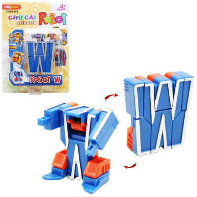 Đồ Chơi Lắp Ráp Biến Hình Robot Chữ Cái W - Cresta DK81248