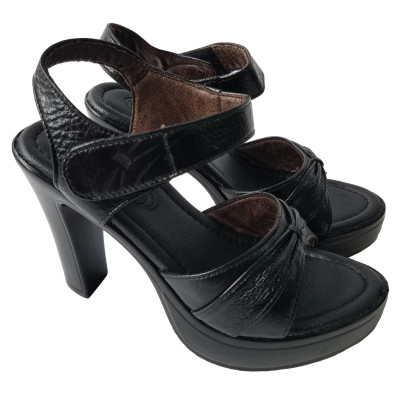 Giày Sandal Cao Gót Da Bò BIGGBEN Cao 12 Phân SDCG128