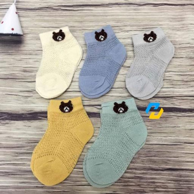 Set 5 tất lưới hình gấu cho bé