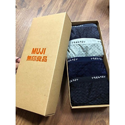 Hộp 4 quần sịp nam chéo thông hơi 