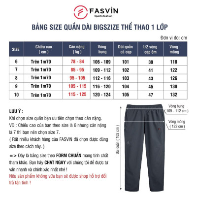 Quần thun thể thao nam Fasvin DT22548.HN vải thun 01 lớp co giãn thoải mái