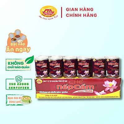 Chè nếp cẩm Minh Trung 240g - Chè Nếp Cẩm 24 (thùng 24 lon)
