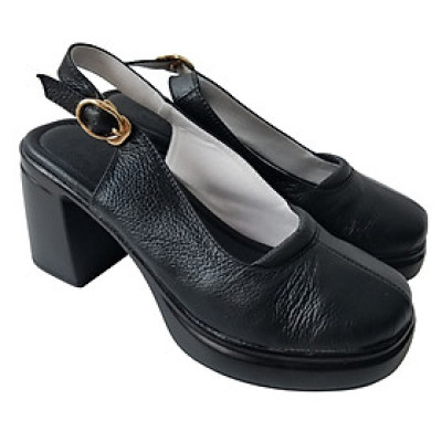 Giày Sandal Cao Gót Da Bò BIGGBEN Cao 8 Phân SDCG130