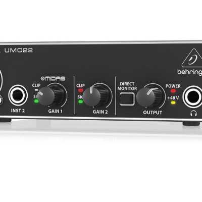 Soundcard thu âm Behringer U-Phoria UMC22 -USB Audio Interface-Hàng Chính Hãng