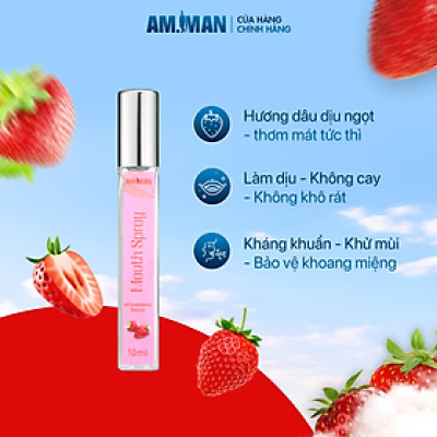 Xịt Thơm Miệng AM-MAN MOUTH SPRAY 10ml Cho Nam Nữ Vị Trái Cây Tự Nhiên Cho Hơi Thở Thơm Mát