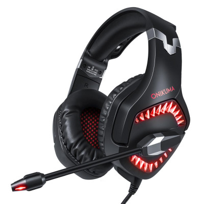 Tai nghe chơi game có dây ONIKUMA K1B PRO với Bộ trình điều khiển 50mm Âm thanh nổi 3D Surround Giảm tiếng ồn Mic USB + Cổng 3,5mm