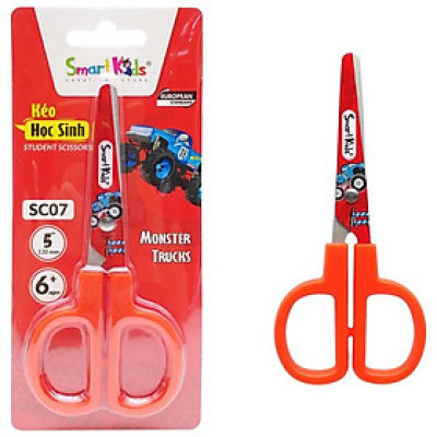 Kéo Học Sinh Monster Truck - Smart Kids SC07 - Màu Đỏ
