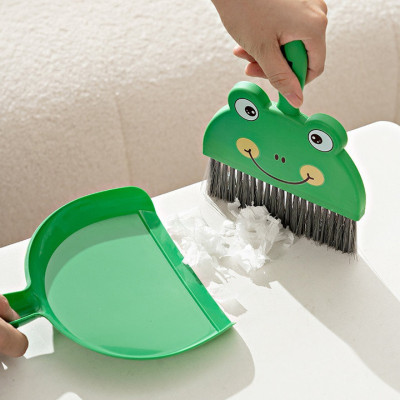 Bộ Chổi Xẻng Mini Hình Thú Dễ Thương - Chổi Quét Bàn Thờ, Bộ Chổi Quét Bụi Và Ki Hốt Rác Vệ Sinh Nhà Cửa Nhựa PP Cao Cấp - GROFA