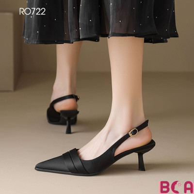 [STYLE XỊN]  Giày Công Sở Nữ Style Mới Cao Gót 6p RO722 ROSATA tại BCASHOP - Sang - Xịn - Êm - Tôn Chân - Tôn Dáng