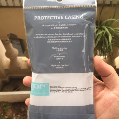 Ốp lưng silicon Gor cho Apple iPhone 12 Pro 6.1 inch siêu mỏng, có gờ bảo vệ camera- Hàng nhập khẩu