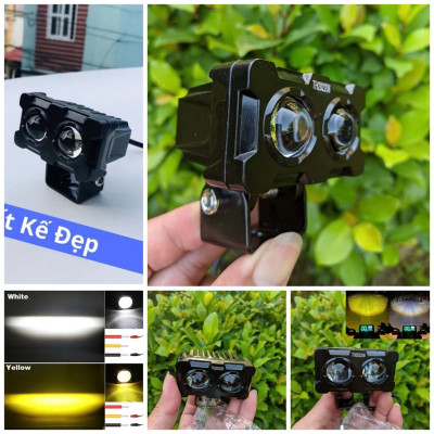 Đèn Trợ Sáng X25 Pro 45W Siêu Sáng Cốt Vàng Pha Trắng – Phụ Kiện Cao Cấp, ĐÈN TRANG TRÍ , ĐỒNG HỒ TREO TƯỜNG