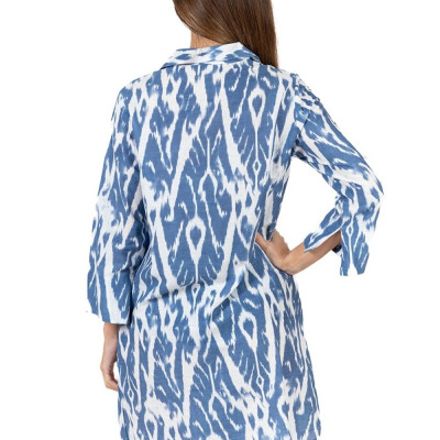 Đầm Sơ Mi Kết Cườm Cotton Isla Bonita