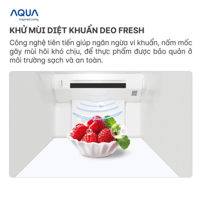 Tủ lạnh ngăn đông dưới Aqua 292 Lít AQR-IG338EB(GB) - Freeship toàn quốc - Bảo hành 2 năm - Hàng chính hãng