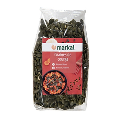 Hạt bí hữu cơ đã tách vỏ Markal 500g