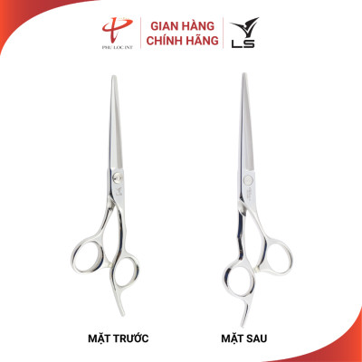 Kéo cắt tóc VLS CB23/6.0 lưỡi thẳng quai offset vênh đỡ ngón cố định - Hàng chính hãng