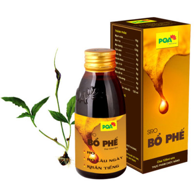 Bổ Phế PQA Giúp Nhuận Phế, Tiêu Đờm, Giảm Ho Và Đau Rát Họng Kéo Dài Hộp 125ml