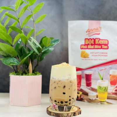 Bột Kem Phô Mai Cheese Foam Túi 300G pha 40 ly - Bột kem pha chế Váng Sữa Kem Cheese Trà sữa, Đồ uống đá xay