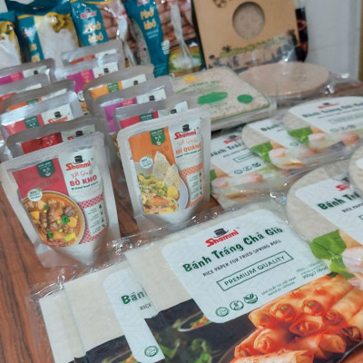 [SỈ&LẺ] Bánh tráng cuốn 400g/gói (Bánh tráng mè, bánh tráng gỏi cuốn mè Hồng Phát đặc sản Phan Rang)