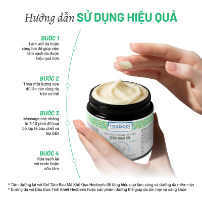 Gel Tẩy Da Chết Body Gừng Tràm Trà Heebee