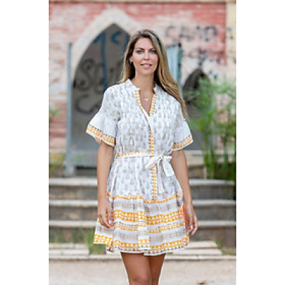 Đầm Cotton Vẽ Ánh Kim Isla Bonita