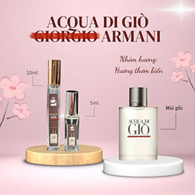 Tinh dầu nước hoa dạng xịt 5ml & 10ml Ac.qua di Giò (mùi nam)