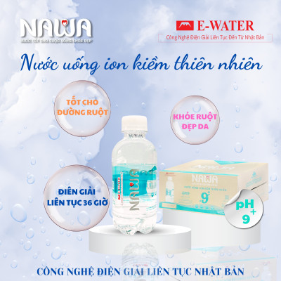 Nước Uống ION Kiềm Thiên Nhiên NAWA Đóng chai 250ml