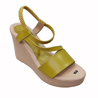 Giày Sandal Nữ Đế Xuồng HA NAM Da Bò Thật Thời Trang Cao Cấp 9cm DNU2155