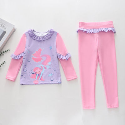 BỘ ĐỒ BƠI DÀI BÉ GÁI XỊN XÒ CHỐNG NẮNG