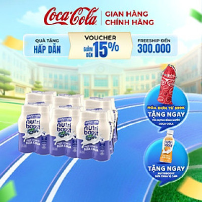 Lốc 24 Chai Thức Uống từ Sữa Chua Nutriboost Vị Việt Quất (170ml/chai)_TK