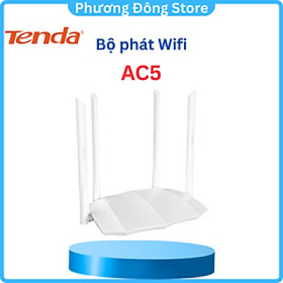 Bộ phát wifi Tenda AC5 chuẩn AC1200Mbps - Hàng chính hãng