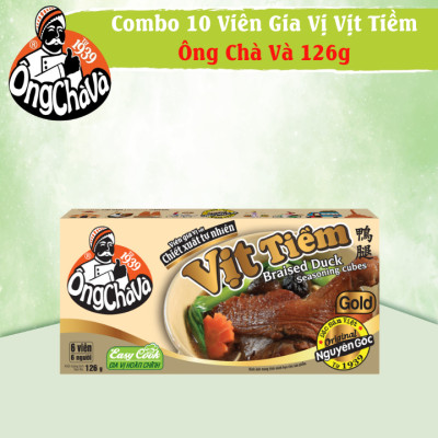 Combo 10 Hộp Viên Gia Vị Vịt Tiềm Gold Ông Chà Và 126g (Braised Duck Seasoning Cubes)