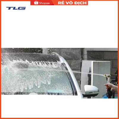 Bộ dây vòi xịt nước rửa xe, tưới cây . tăng áp 3 lần, loại 3m, 5m 206318 đầu đồng,cút,nối vàng+ tặng mở chai