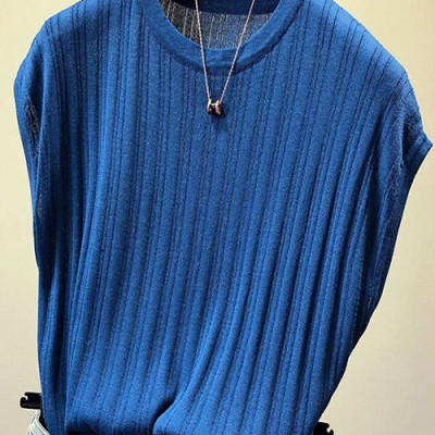 Áo len nữ ngắn tay trơn cổ tròn nhiều màu Haint Boutique Al15