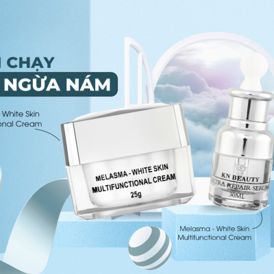  Kem Dưỡng Trắng Ngừa Nám MELANIN WHITE SKIN KN Beauty 10G