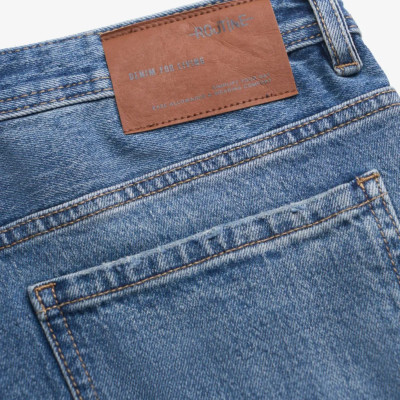 Quần jean / Quần denim nam màu xanh ống suông . Form Straight cropped - ROUTINE 10F24DPA043 | LASTORE MENSWEAR