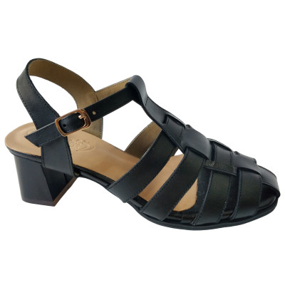 Giày Sandal BIGGBEN Da Bò Thật Cao 5 Phân SDCG114