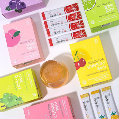 Trà Kombucha Detox Healslab Vị Dứa Thơm Mát Giải Nhiệt Nhập Khẩu Hàn Quốc