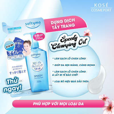 Dung Dịch Tẩy Trang Nhanh Kose Softymo Speedy Cleansing Liquid (02 Phân Loại)