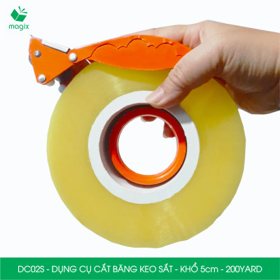 DC02S - Đồ cắt băng keo sắt khổ 5cm loại 200yard - Dụng cụ cắt băng keo, dao cắt băng dính