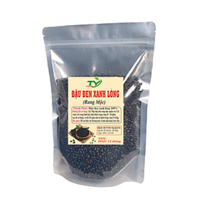 Đậu đen xanh lòng rang sẵn - 1kg - Ftaky - Đậu đen xanh lòng hữu cơ - hạt nhỏ thuần chủng