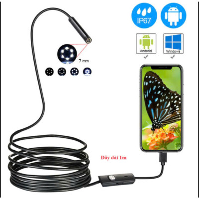 Camera Nội Soi Tai 3in1 Đa Năng Dài 2m Khám Phá Sâu Bên Trong:  - Siêu Nét, Hàng Cao Cấp