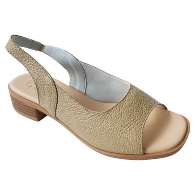 Giày Sandal Cao Gót Da Bò BIGGBEN Cao 3,5 Phân SDCG131