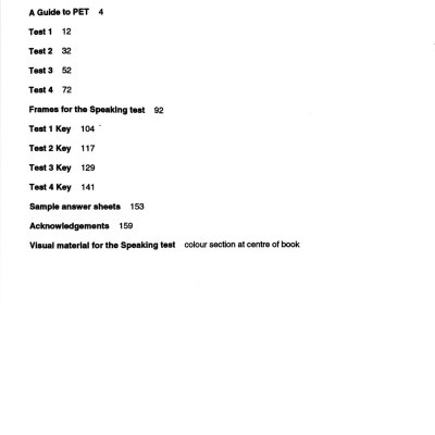 Cambridge Preliminary English Test 5 Student