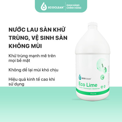 ECOKLEN - ECOLIME - NƯỚC LAU SÀN/ KHỬ TRÙNG - KHÔNG CÓ MÙI