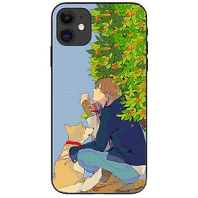 Ốp lưng dành cho Iphone 12 Mini mẫu Chàng Trai Và Cậu Vàng