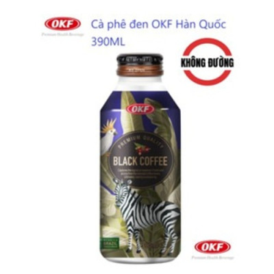 Cà phê đen OKF Hàn Quốc 390ML x 6 chai Brazil Arabica Beans