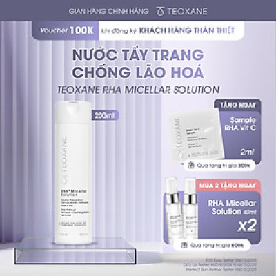 Nước tẩy trang RHA chống lão hóa 3 TRONG 1 Teoxane RHA Micellar Solution